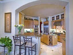 Kitchen open to Living