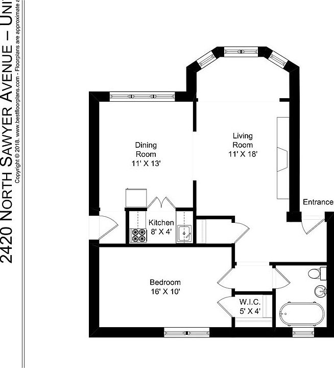 1st image of 2420 N Sawyer Ave APT 1W