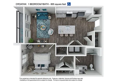 Floor plan A1H - Croatan