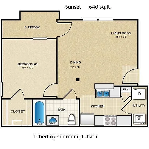 Floor plan Sunset