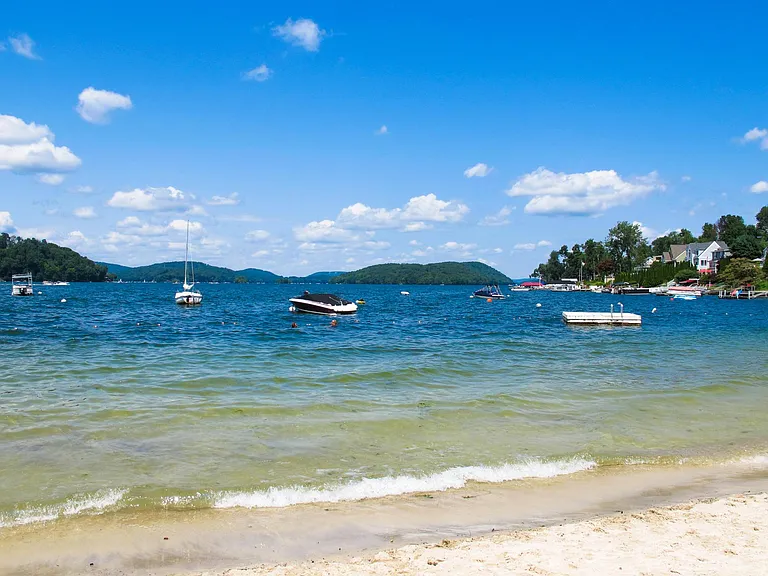 Private beach