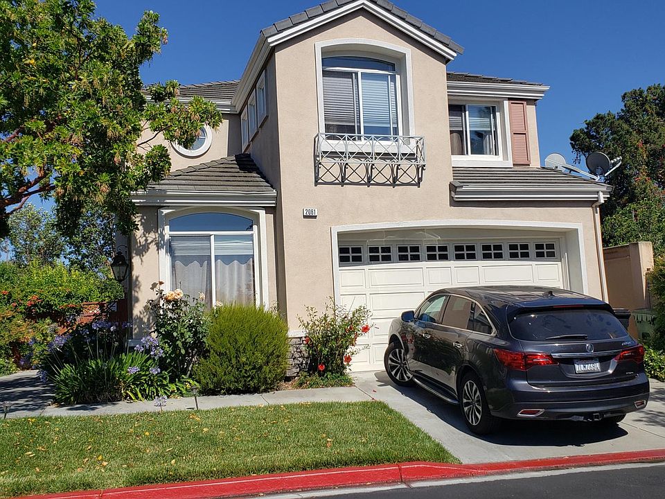 From elevation with 2 car garage