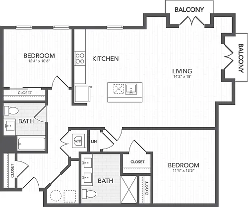 Floor plan B61