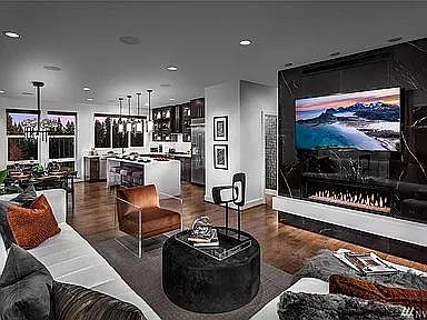 Incredible family room and kitchen. Designer grade.