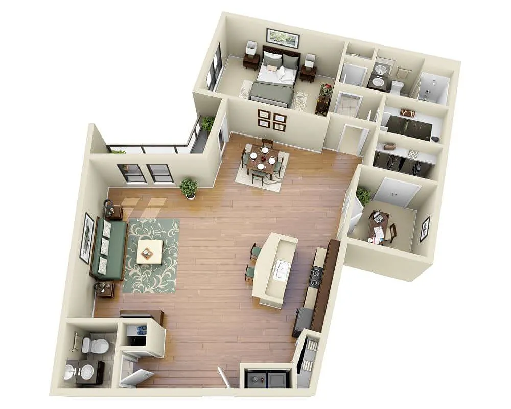 Floor plan Pemberton (A1.5B)