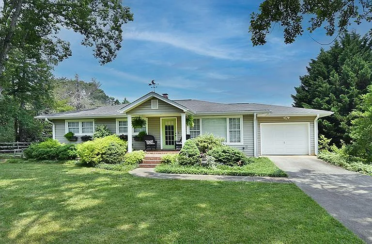 Front porch and driveway