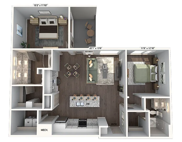 Floor plan B3-1254-W