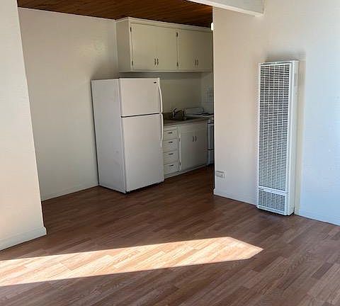 Living room into kitchen