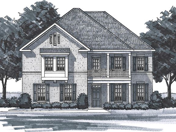 The Worthing - Elevation F Side Entry