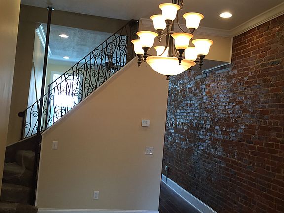 Open stairs to 2nd floor