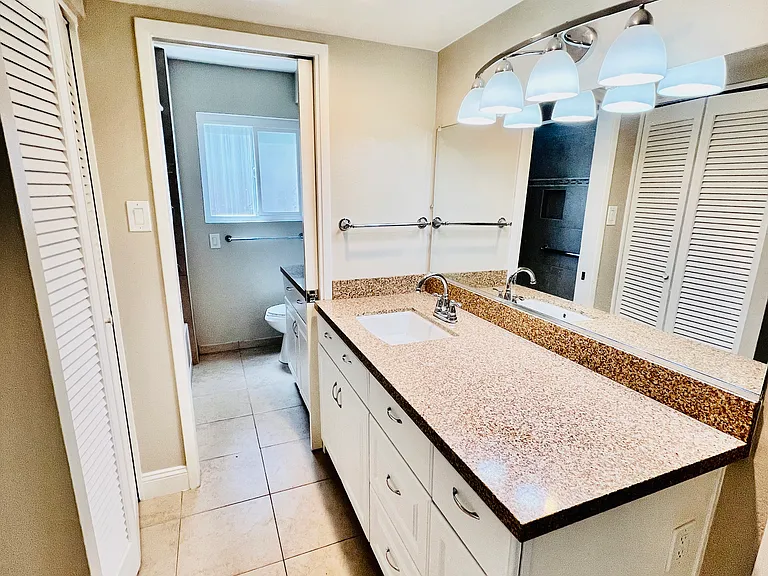 Large second vanity
