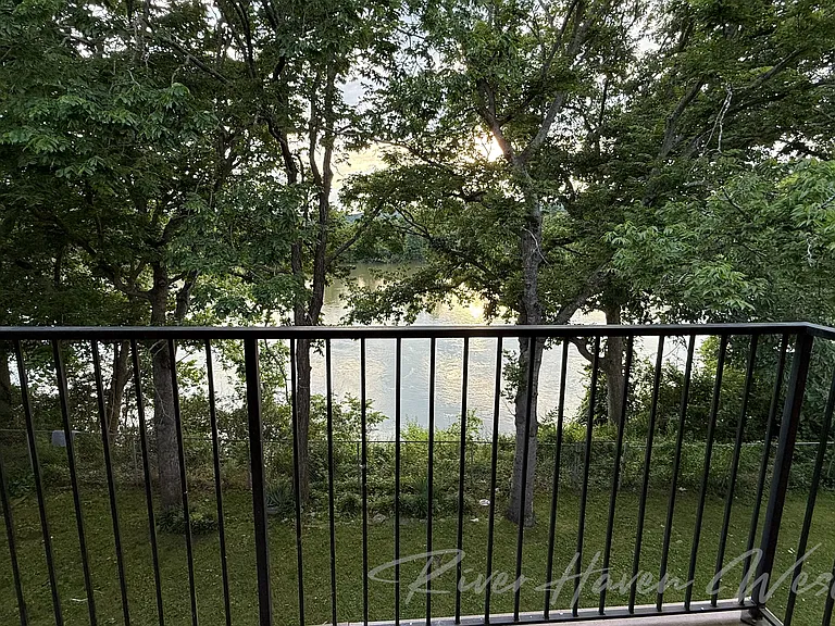 This is the beautiful, peaceful view from your balcony.