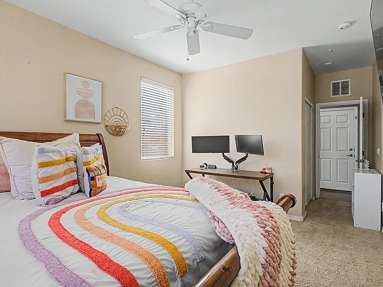 View of downstairs bedroom.