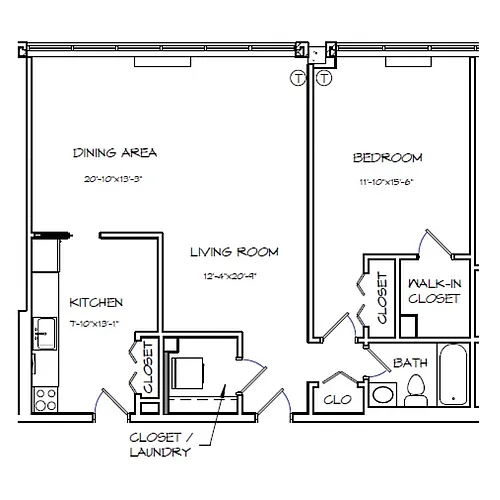 Floor plan A14 WF 80