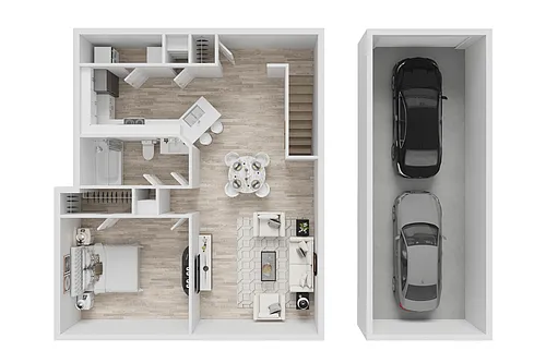 Floor plan A3 - Attached Garage