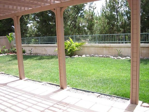 Private backyard with no neighbors.