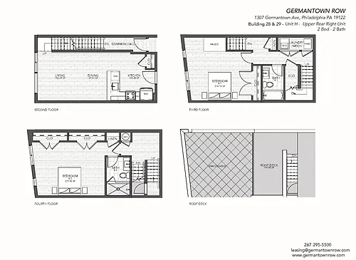 Floor plan 9-Plex Unit H Style