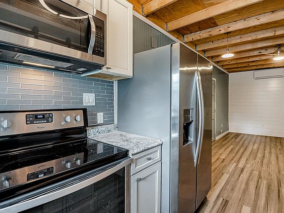 Full-sized fridge/freezer.