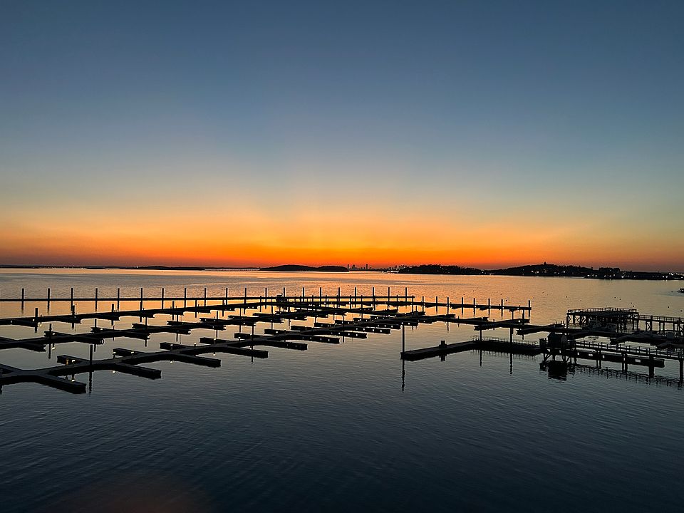 Our standard sunset (offseason so no boats at docks).