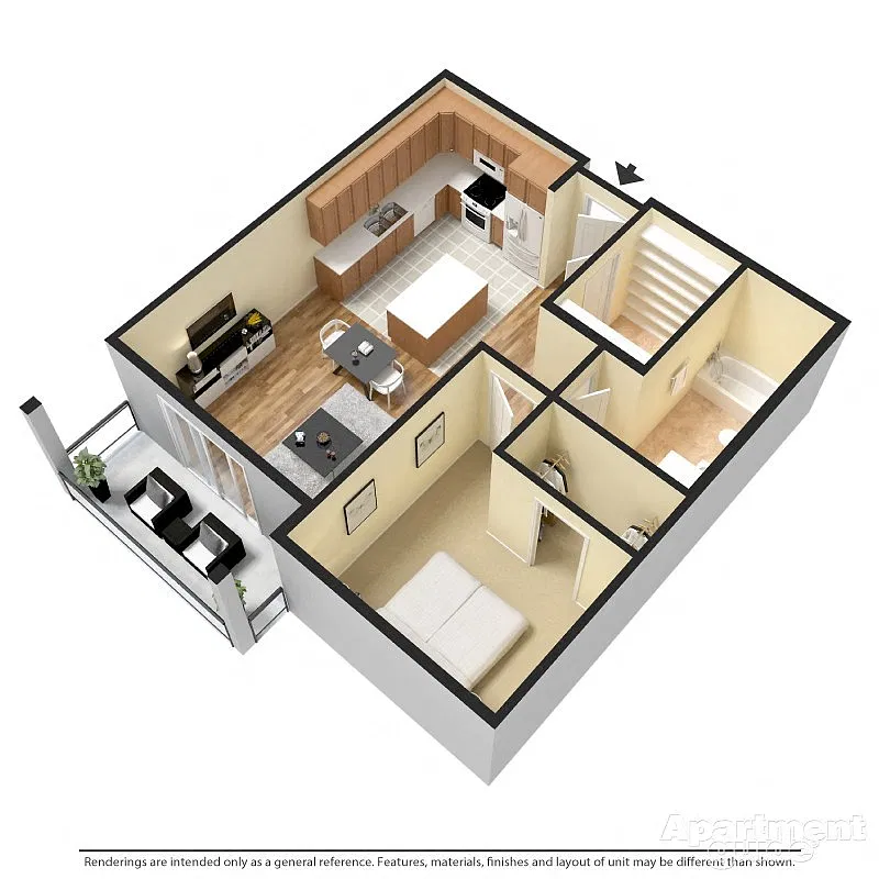 Floor plan 1 Bedroom