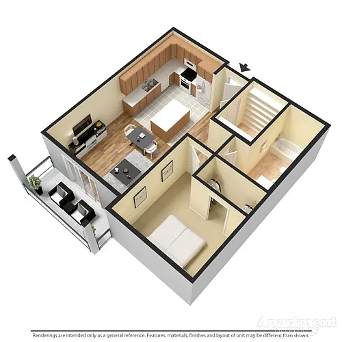 Floor plan 1 Bedroom