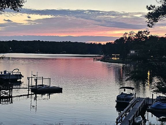 sunset from the backyard