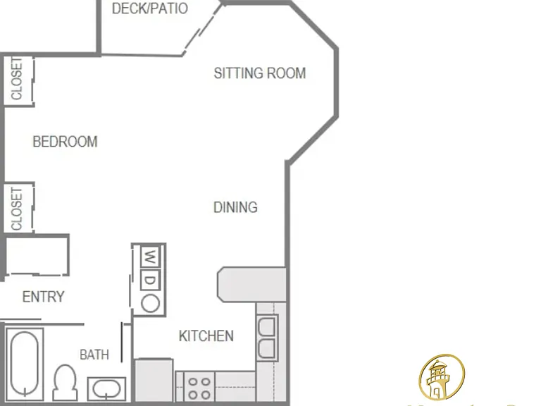 Studio l 543 sq ft l Nantucket Gate Studio l 543 sq ft l Nantucket Gate
