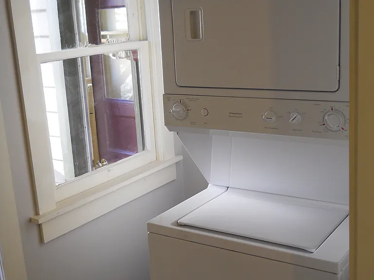 Stacked washer and dryer