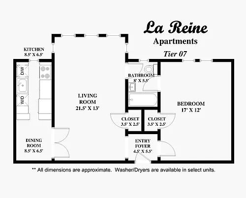 Floor plan Tier 7
