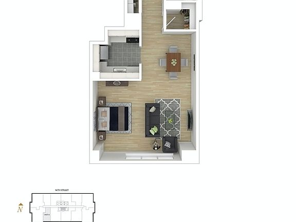 3rd image of 225 E 95th St #A27h
