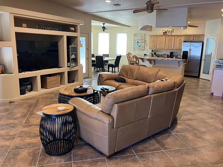 Current coffee table and end tables