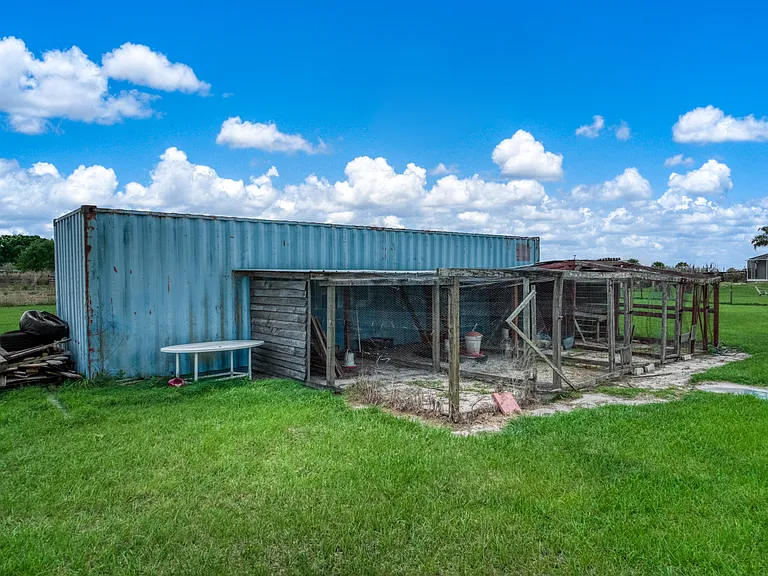 storage container with chicken coops