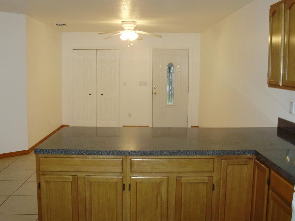 Kitchen into living room