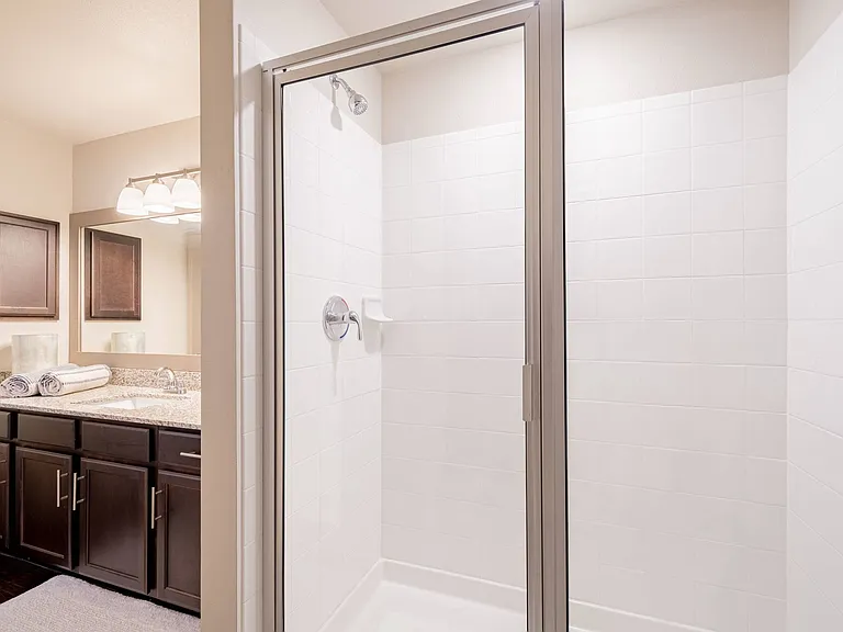 Spacious bathrooms