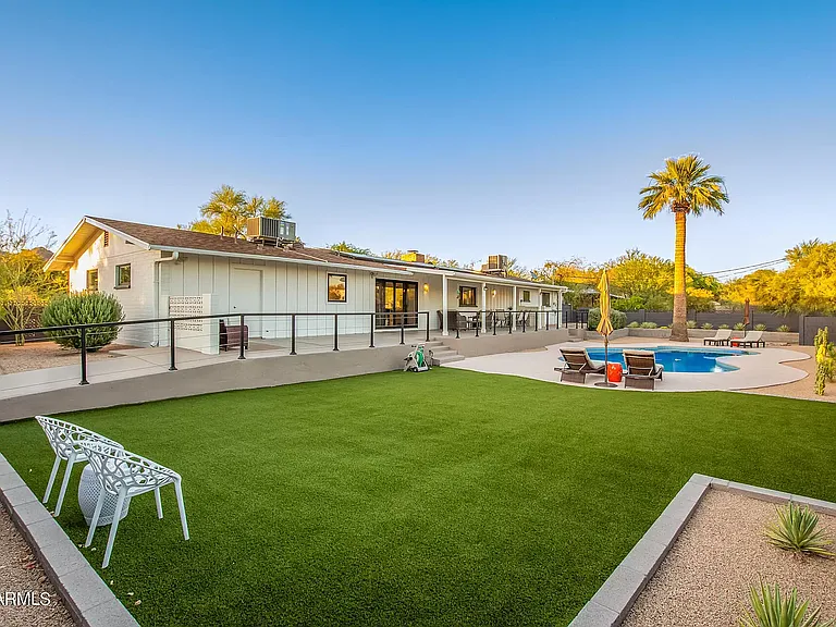 Pool and back patio