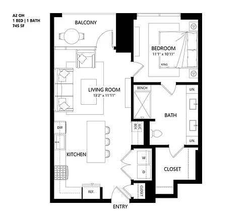 Floor plan A2 O.H