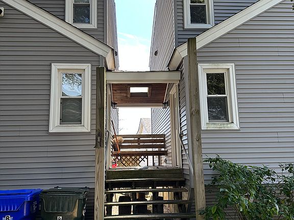 Porch/Breezeway - Unit A is on the left