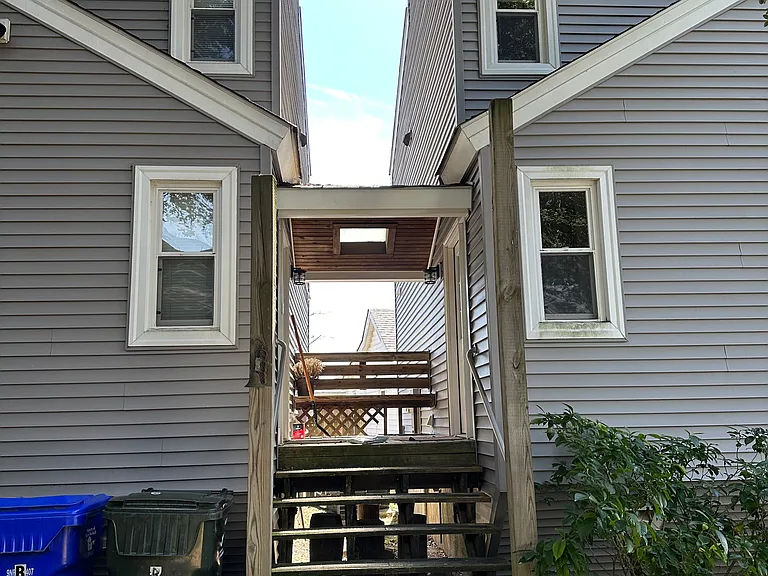 Porch/Breezeway - Unit A is on the left