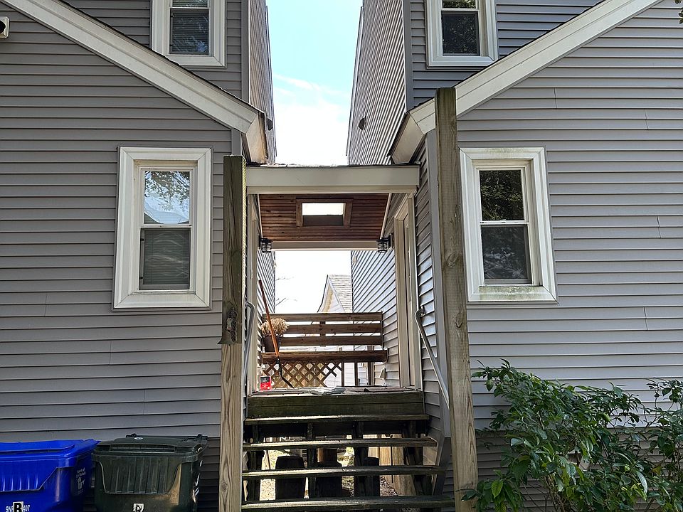 Porch/Breezeway - Unit A is on the left