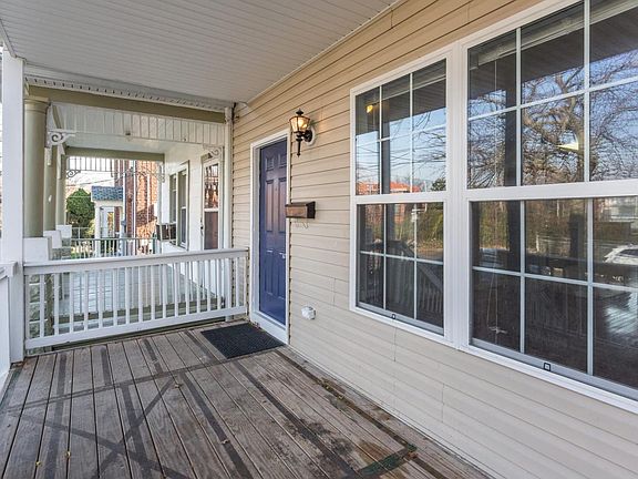 spacious front porch