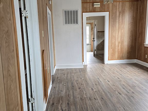 Front door looking into living room