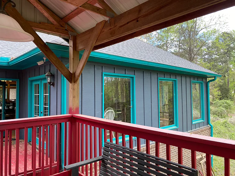 Deck looking at Sunroom