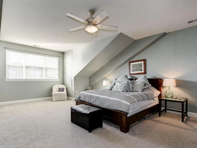 MASSIVE and private master bedroom on its own floor with adjacent bathroom and walk-in closet