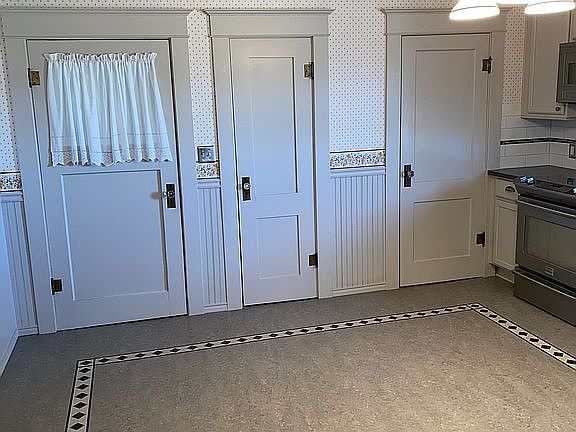 Entry, cellar, LR doors