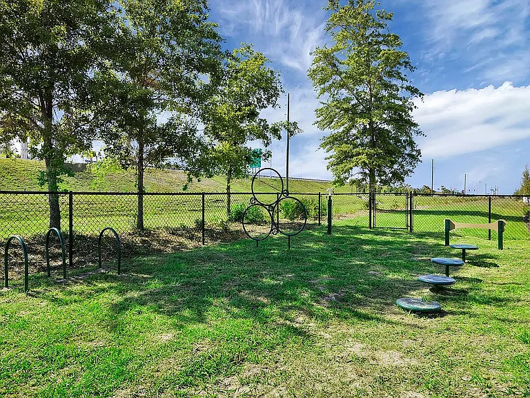 Bark Park with agility equipment