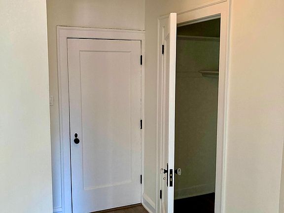 Foyer with large walk-in closet