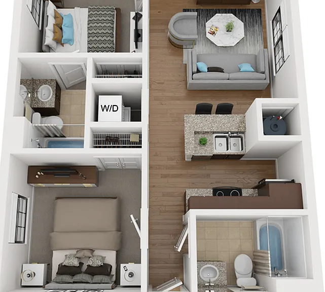 2 Bed 2 Bath 2 Bed 2 Bath