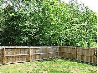Fenced back yard