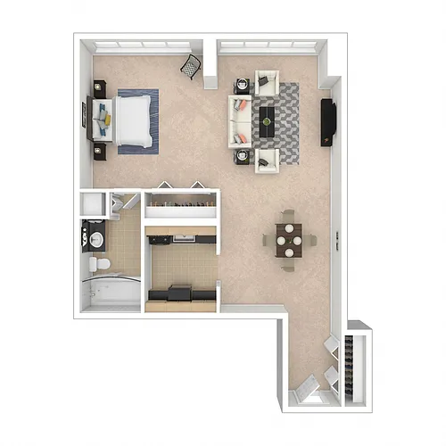 Floor plan Studio