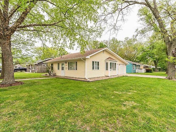 House is on a large corner lot